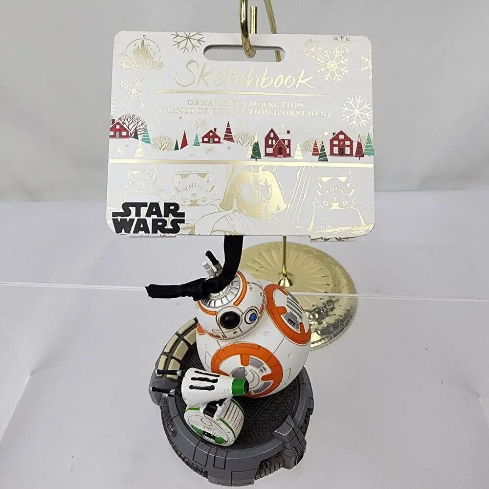 Disney Store Star Wars The Rise of Skywalker BB-8 & D-O Sketchbook Ornament New